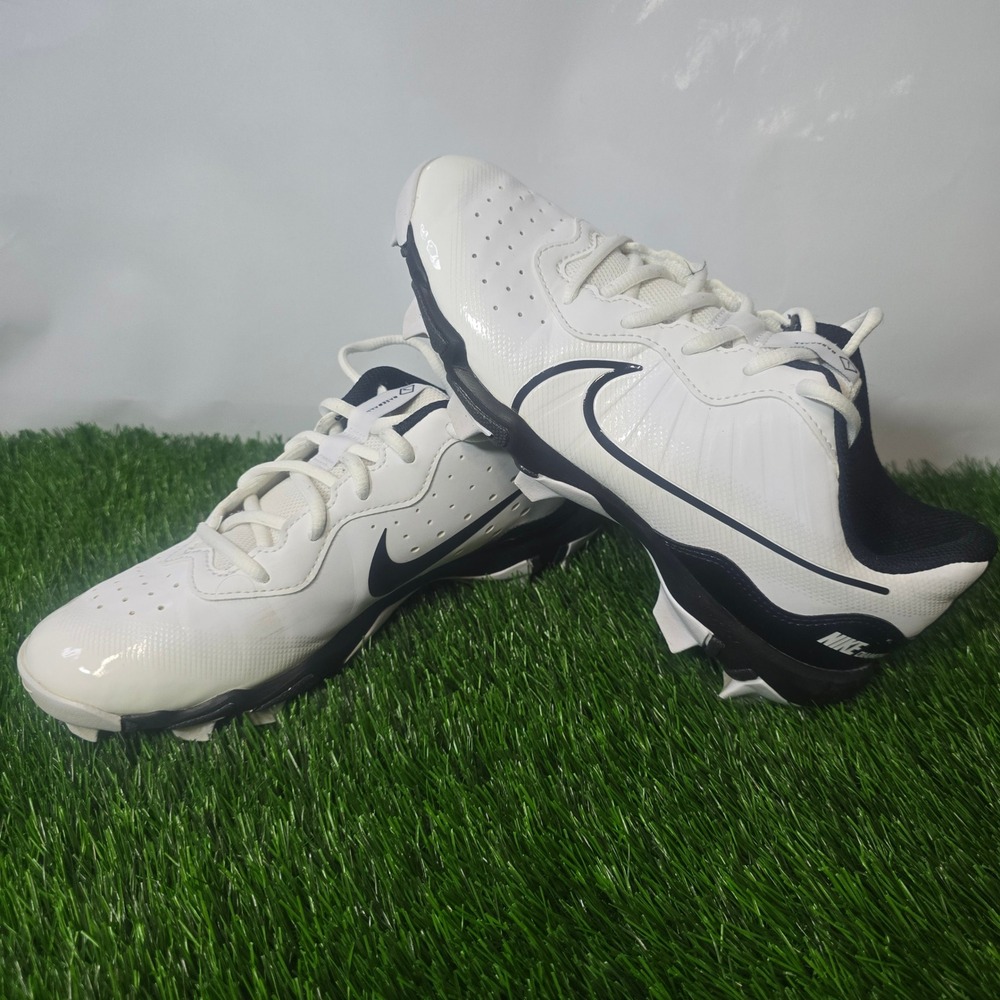 Nike 6Y White Black Baseball Cleats Kids Lunar Vapor Ultrafly 4 DJ6525-101